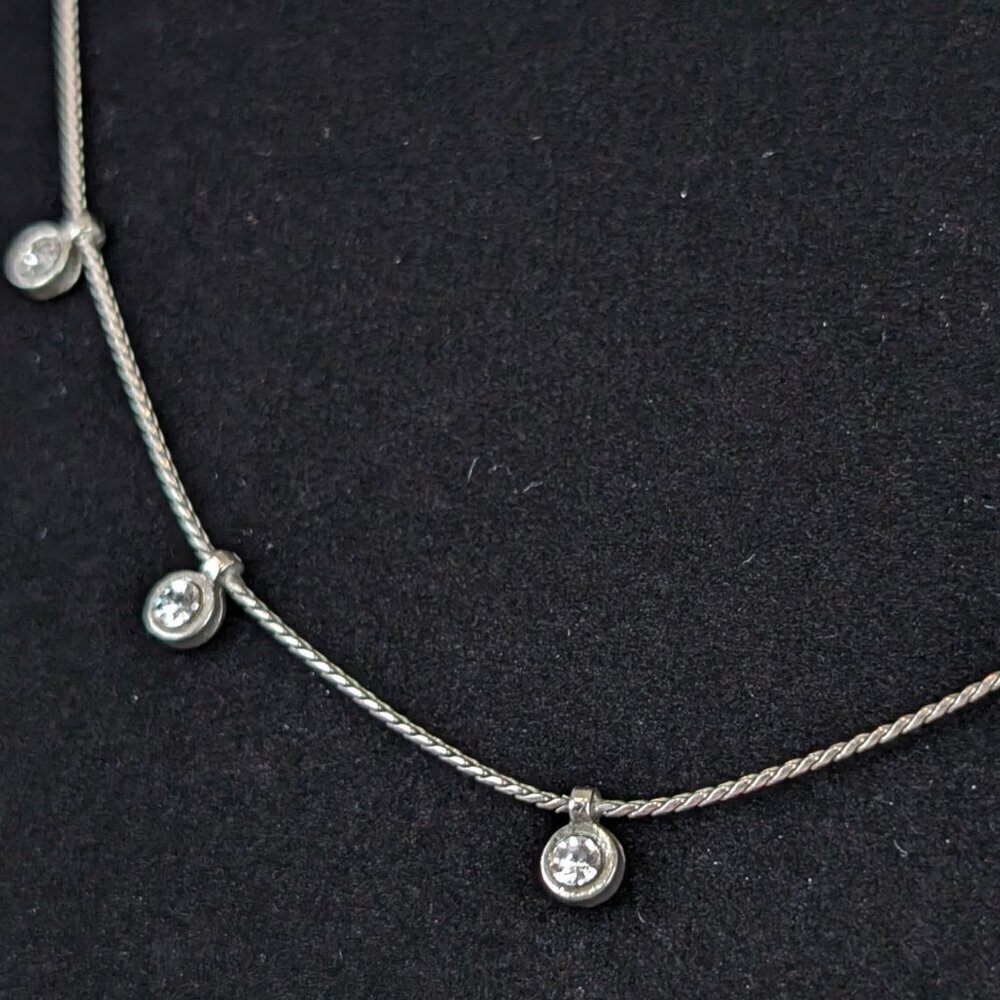 NY&Co Dangling Rhinestone Necklace - Picture 3 of 6